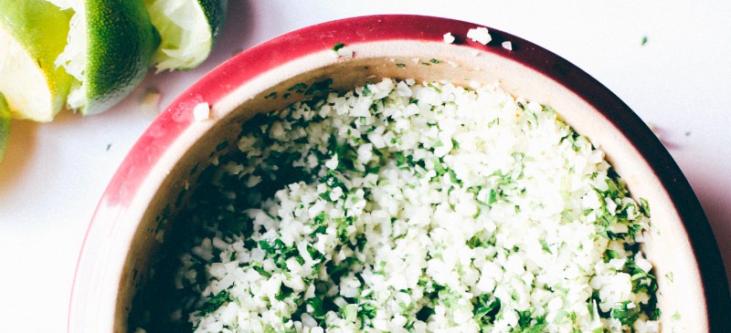 Cauliflower rice with cilantro and lime - Dr. Axe