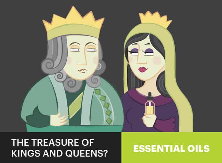 King and queen using essential oils