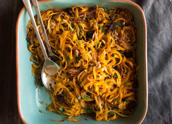 Curried Butternut Squash Salad with Apples, Dates and Pecans