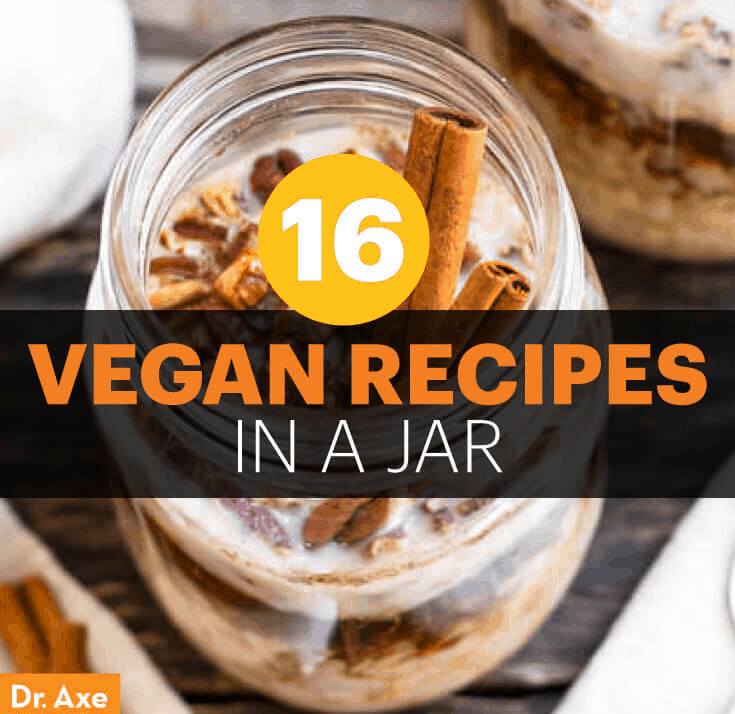 Vegan recipes jar - Dr. Axe