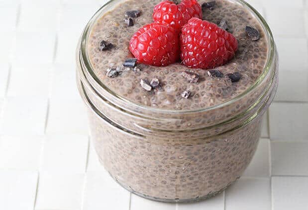 Chocolate Chia Protein Pudding