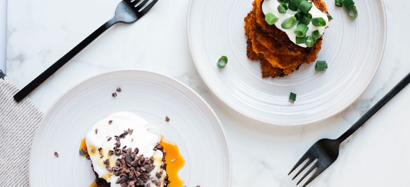 Easy Peasy Sweet Potato & Potato Pancakes Recipe (Latkes)