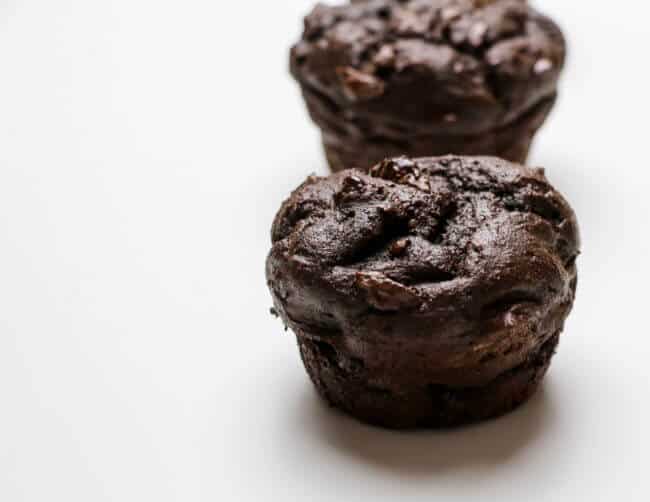 High Protein Double Chocolate Muffins