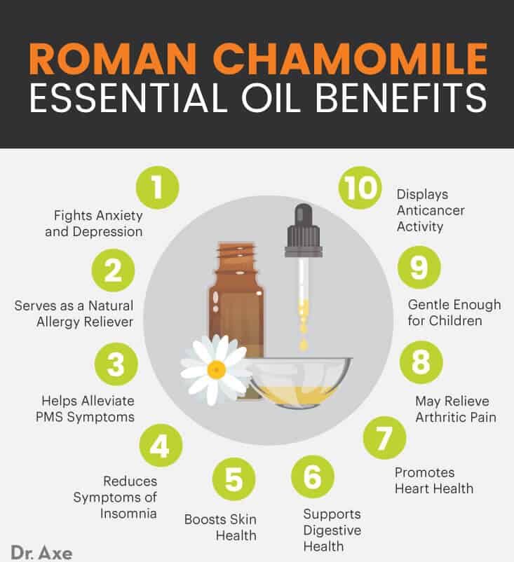 Roman chamomile essential oil benefits - Dr. Axe