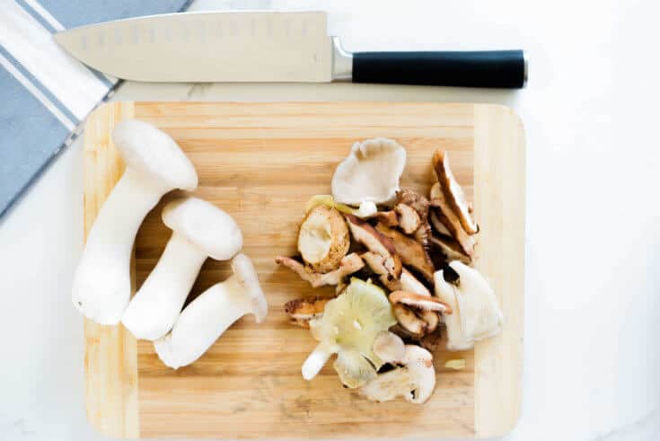 Chopped mushrooms
