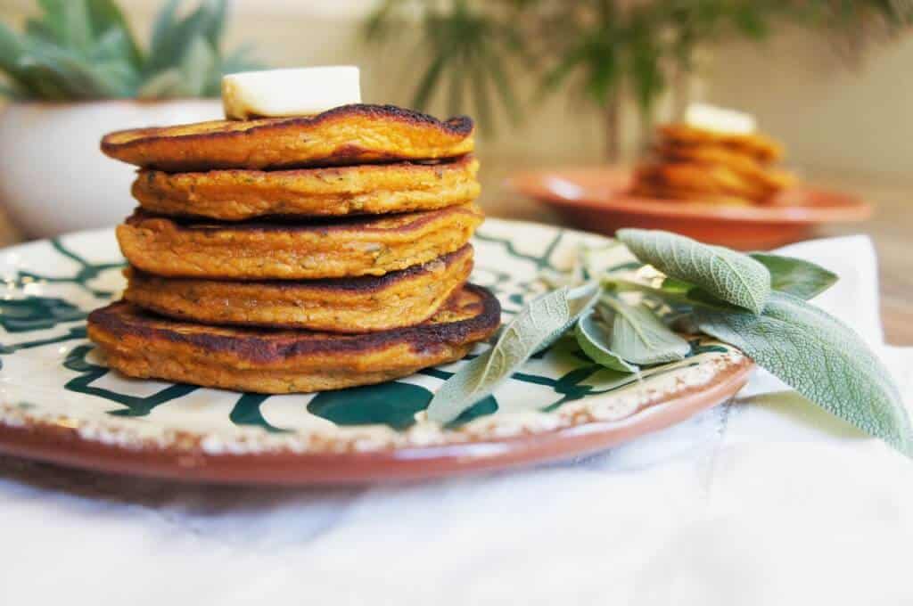 Sweet Potato Sage Pancakes