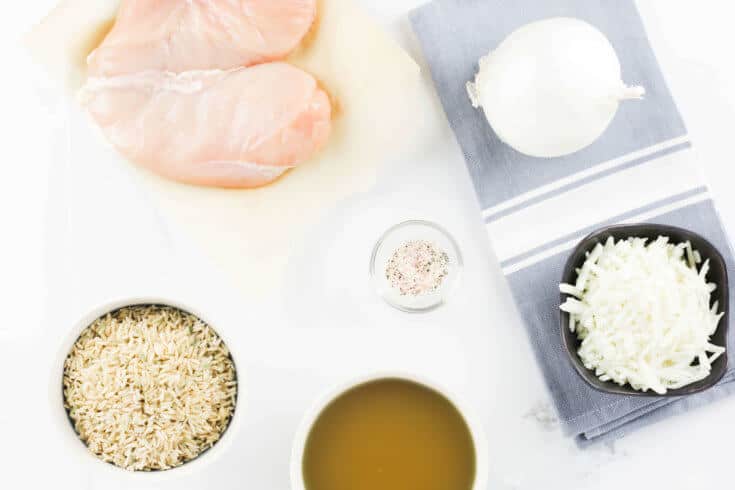 Crockpot chicken and rice ingredients - Dr. Axe