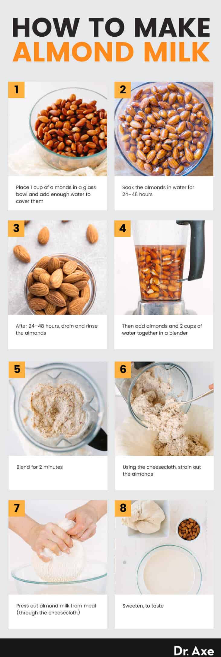 How to make almond milk - Dr. Axe