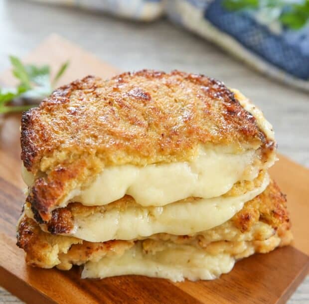 Cauliflower-Crusted Grilled Cheese Sandwiches