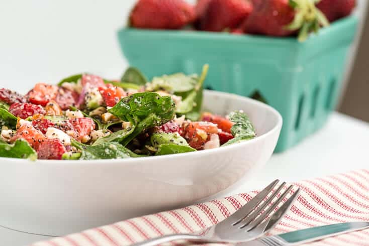 Strawberry spinach salad recipe - Dr. Axe
