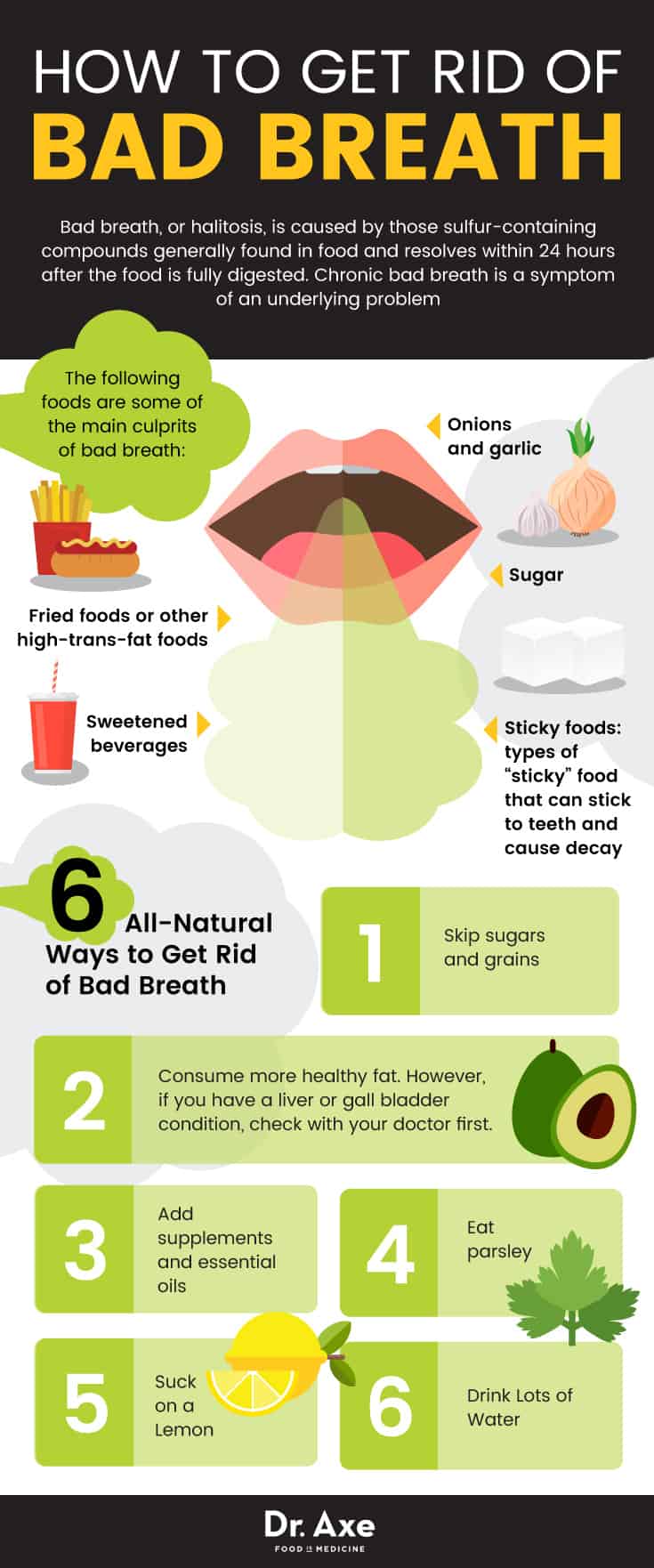 How to get rid of bad breath: 6 natural ways - Dr. Axe