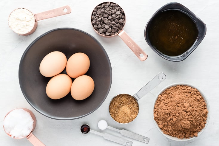 Coconut flour brownies ingredients - Dr. Axe 