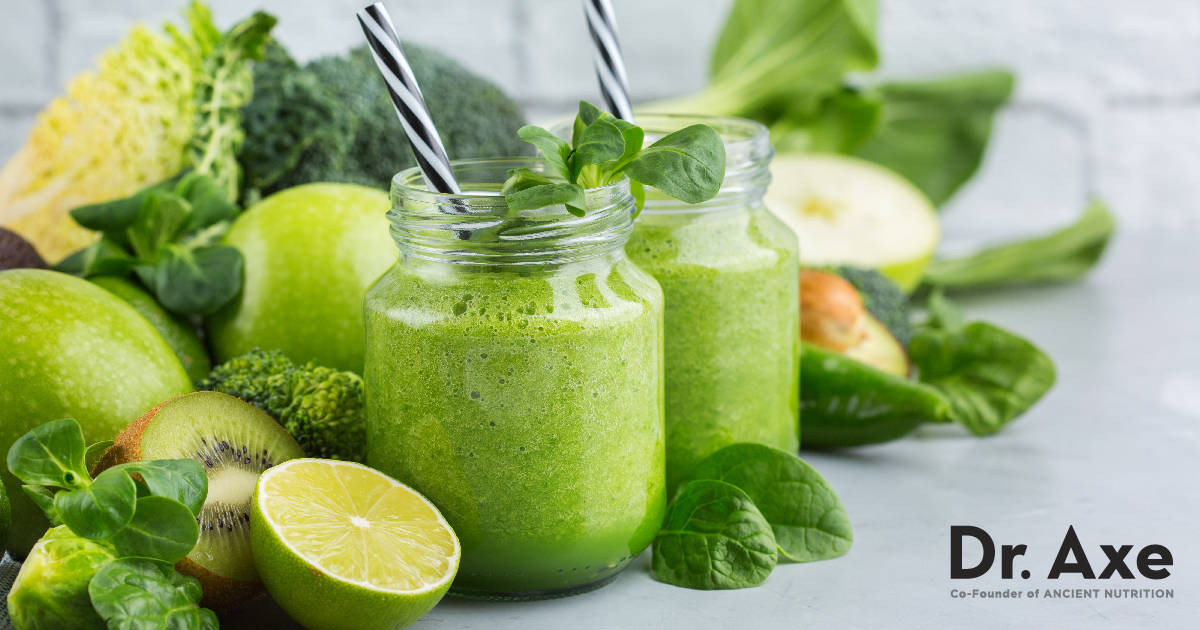 30 Green Smoothie Recipes To Boost Your Health Dr Axe