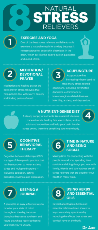 8 Natural Ways to Relieve Stress - Dr. Axe