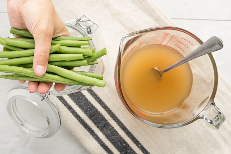 Pickled green beans step 2 - Dr. Axe