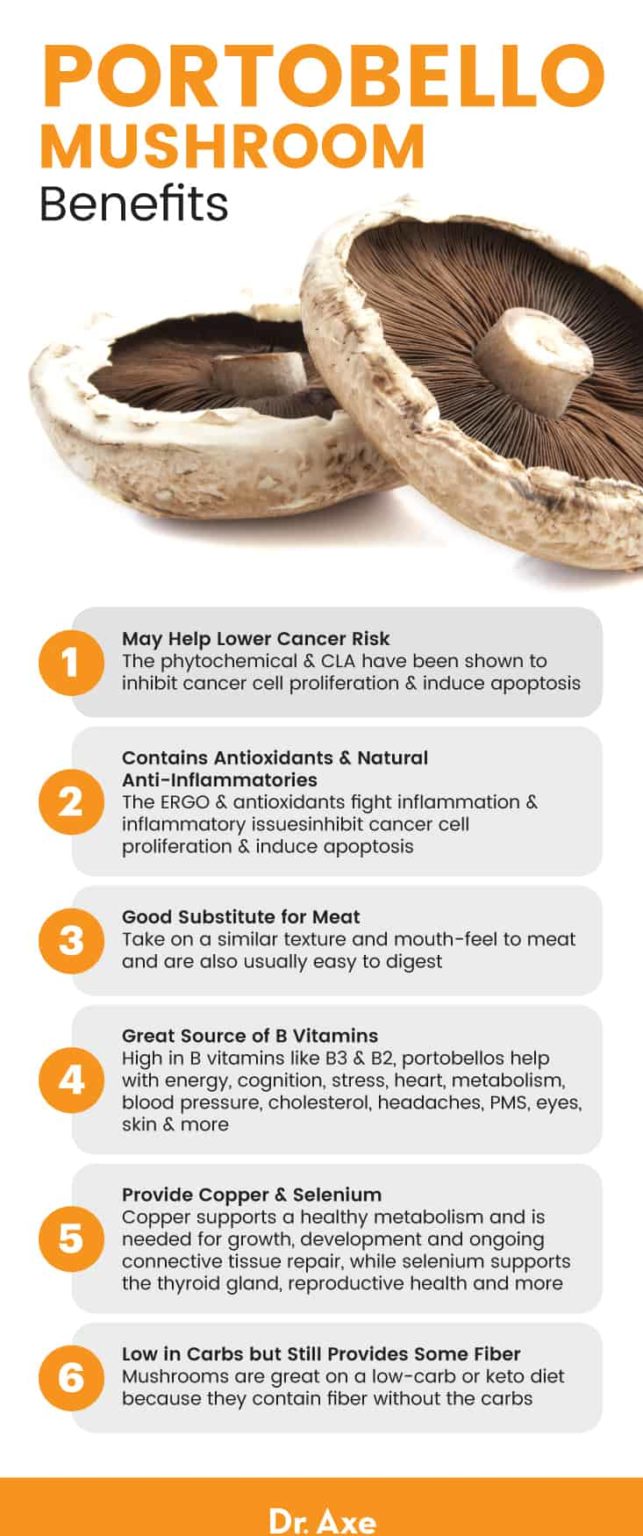 Portobello Mushroom Benefits, Nutrition, Recipes And More - Dr. Axe