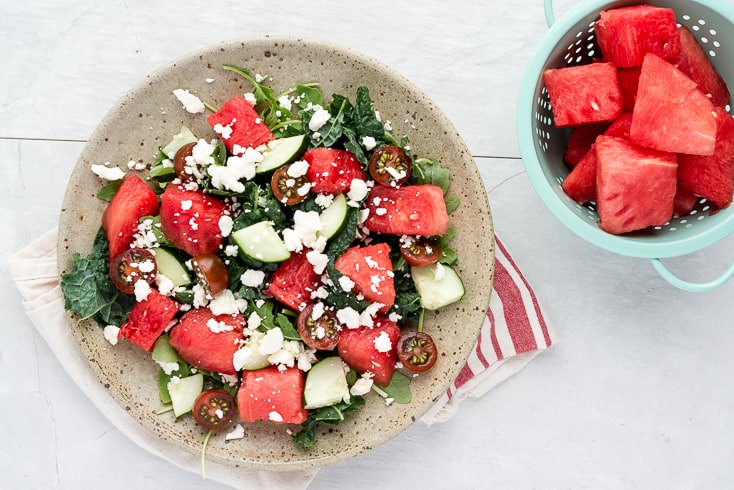 Watermelon feta salad step 4 - Dr. Axe