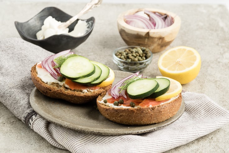 Bagel with lox recipe - Dr. Axe