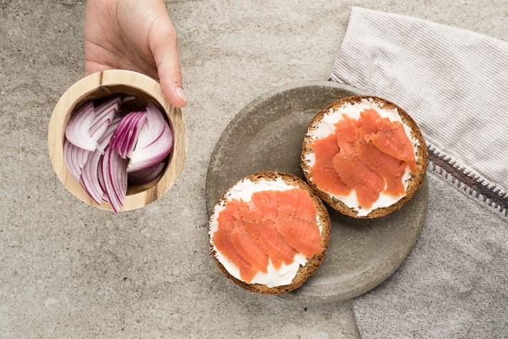 Bagel with lox step 2 - Dr. Axe