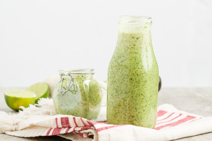 Creamy Avocado Cilantro Lime Dressing Recipe Dr Axe