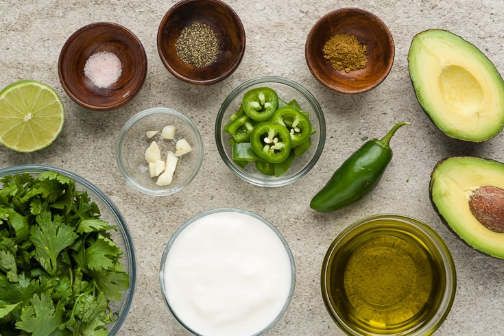 Cilantro lime dressing ingredients - Dr. Axe