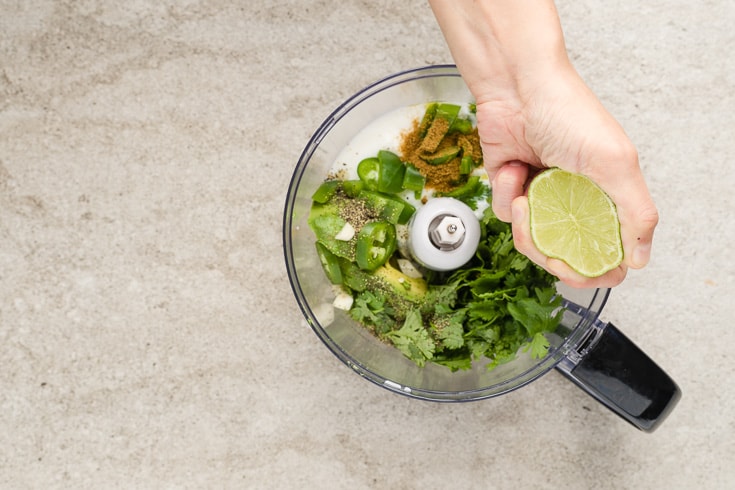 Cilantro lime dressing step 3 - Dr. Axe