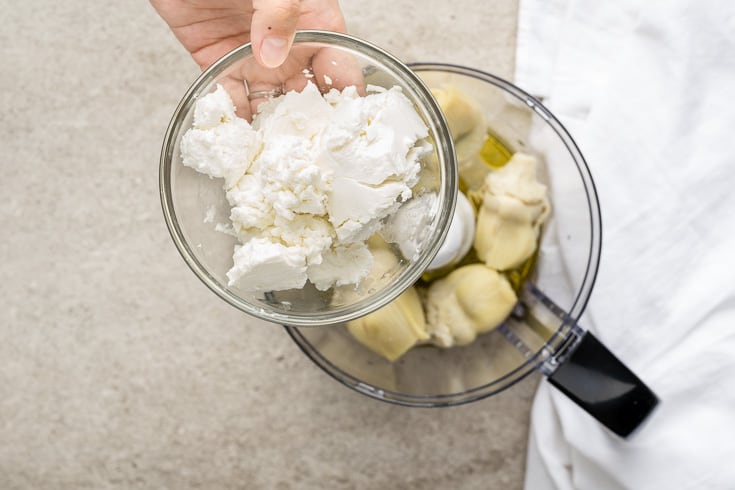 Goat cheese & artichoke dip recipe step 1 - Dr. Axe