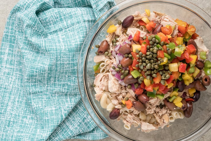 Tuna pasta salad step 5 - Dr. Axe