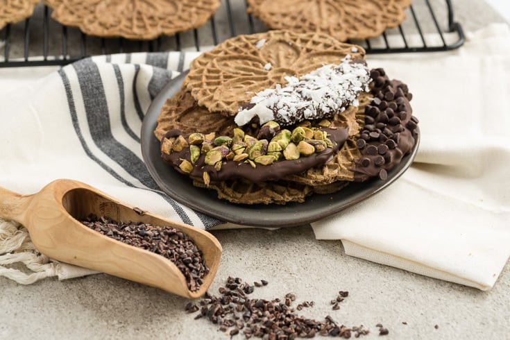 Chocolate pizzelle recipe - Dr. Axe 