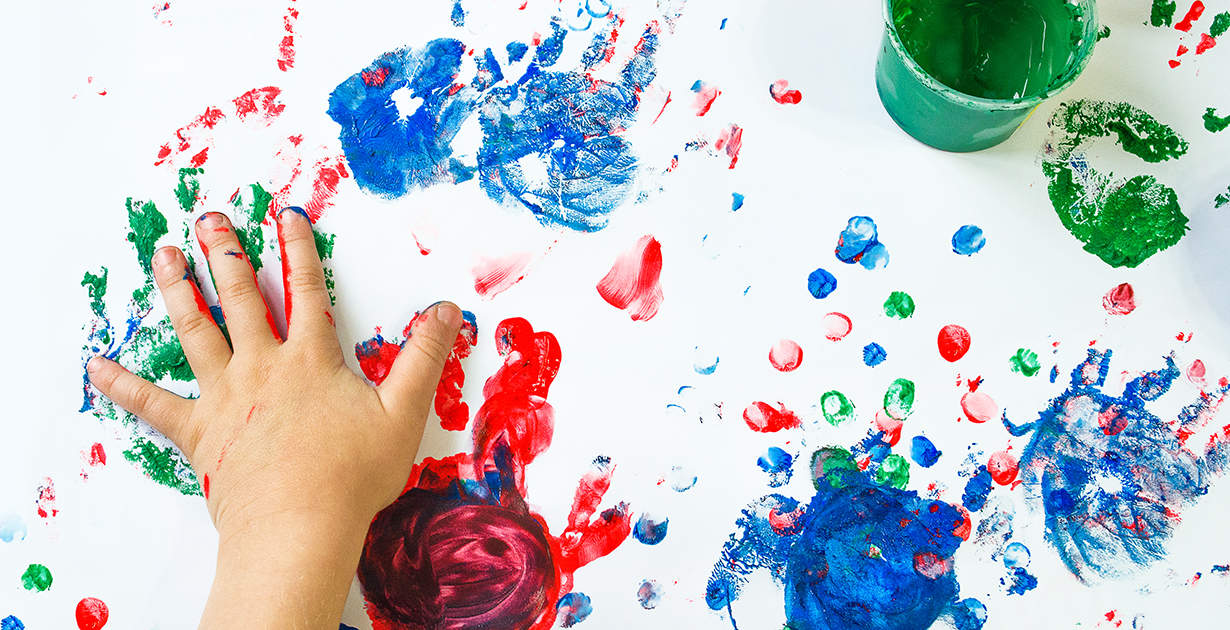Finger Painting With Toddlers: Debunking My Own Myths