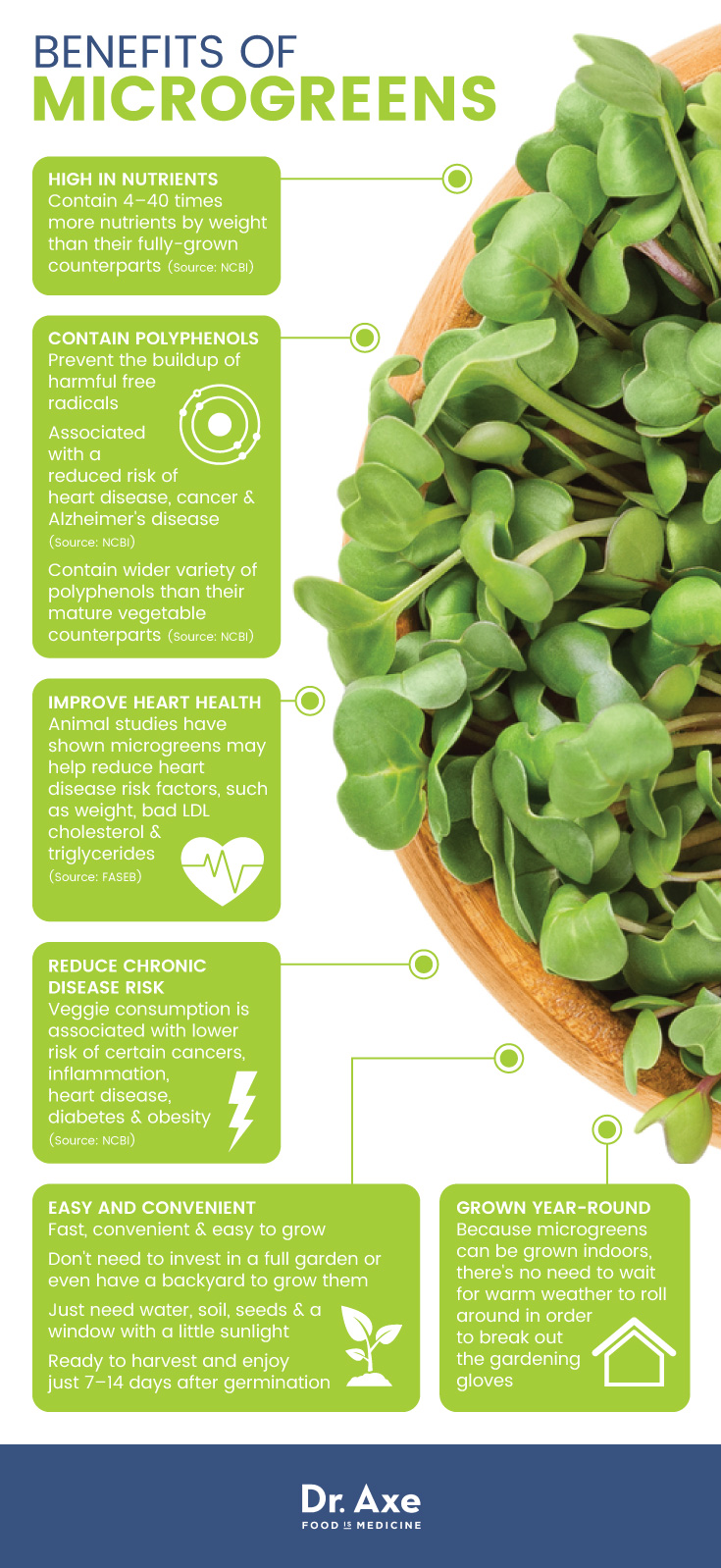 Benefits of microgreens - Dr. Axe