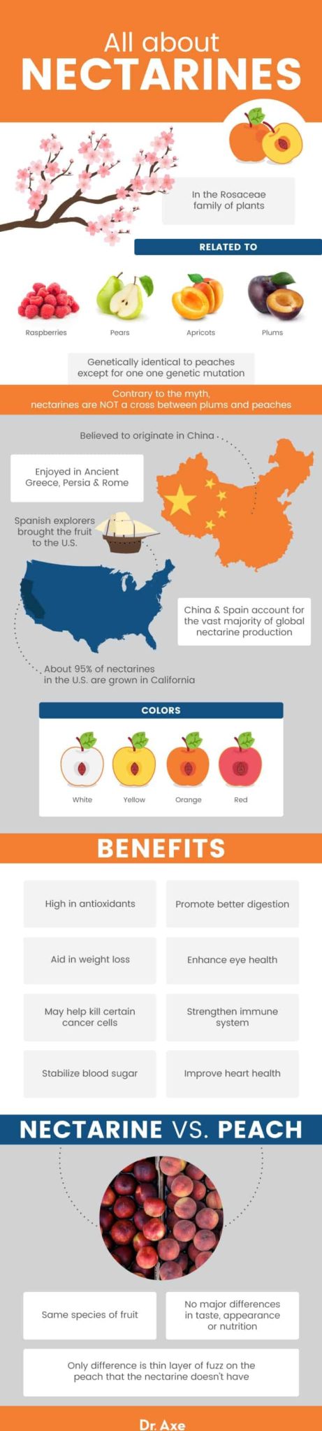 Nectarine Benefits, Nutrition, Recipes, How It Compares to Peach - Dr. Axe