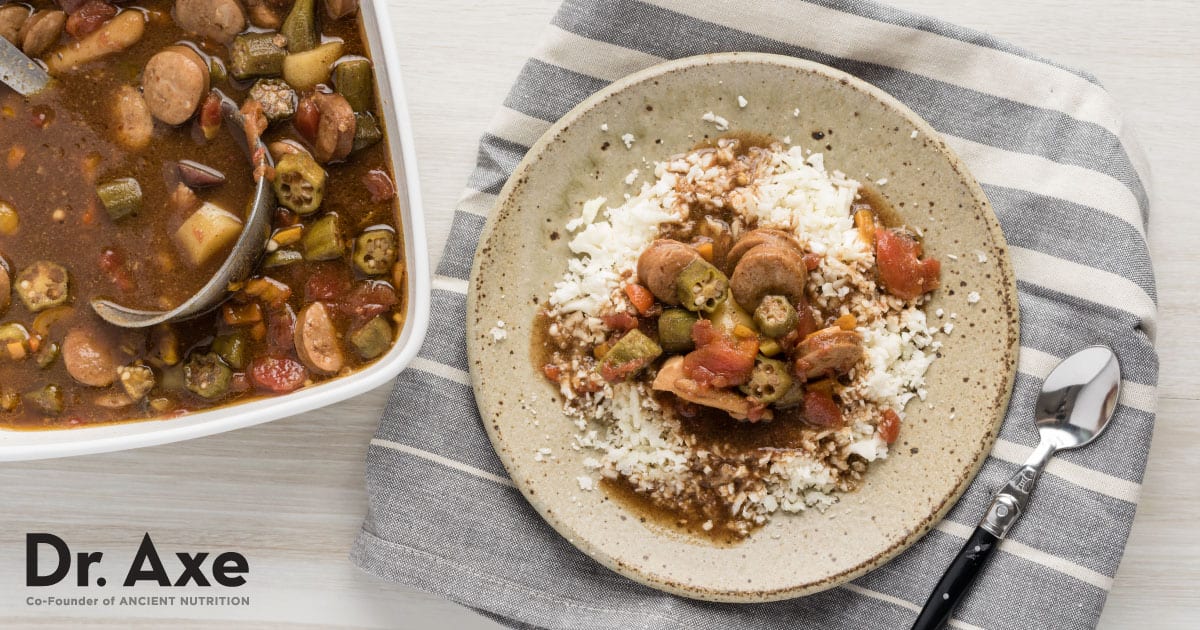 Chicken Gumbo Recipe with Andouille Sausage - Dr. Axe