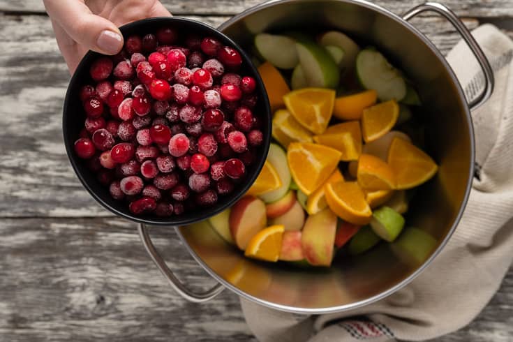 Cranberry apple cider step 3 - Dr. Axe