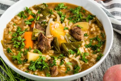 Vegetable Beef Barley Soup (Slow Cooker Recipe) - Dr. Axe