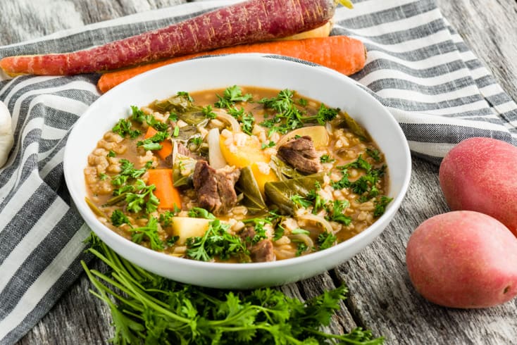 Beef barley soup recipe - Dr. Axe