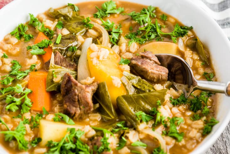 Beef barley soup recipe - Dr. Axe