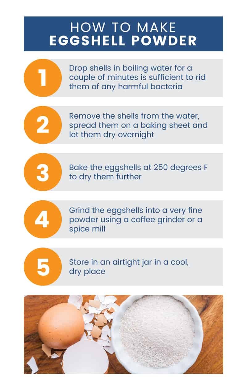 Eggshell powder recipe - Dr. Axe