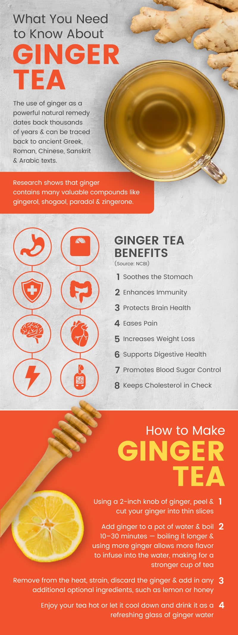 Ginger tea benefits - Dr. Axe