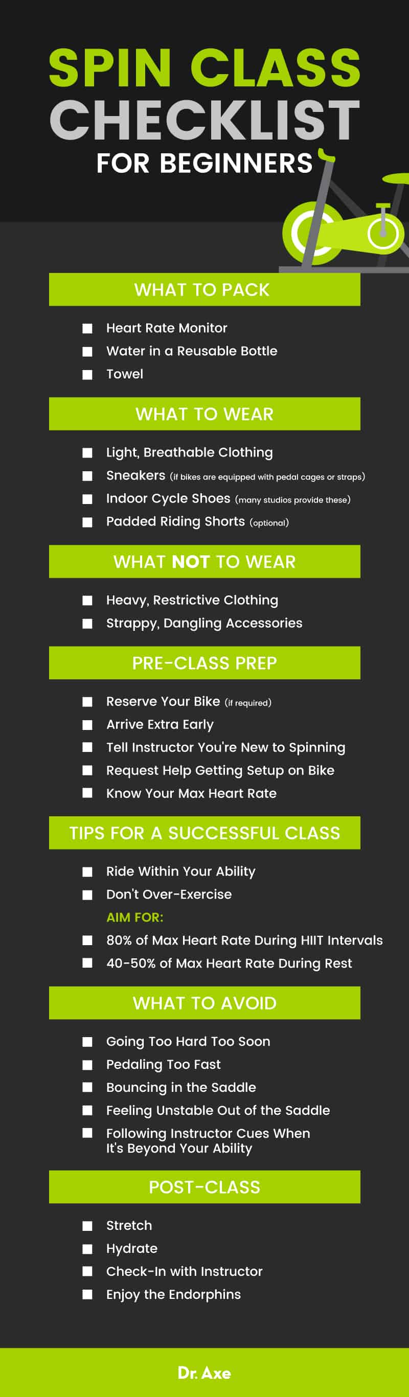 Spin Class A Checklist for Beginners Benefits of Indoor Cycling Dr. Axe