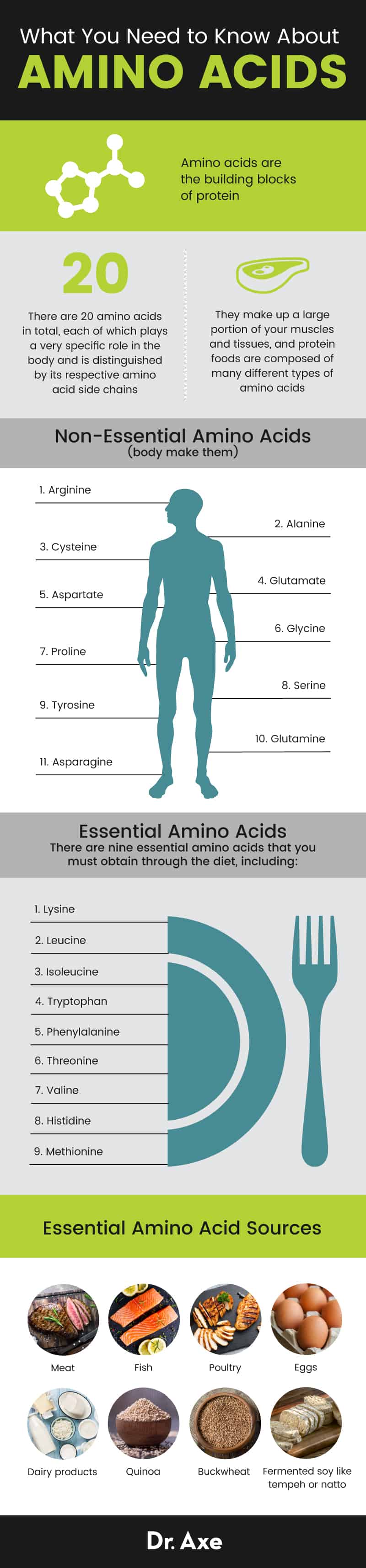 Essential amino acids - Dr. Axe