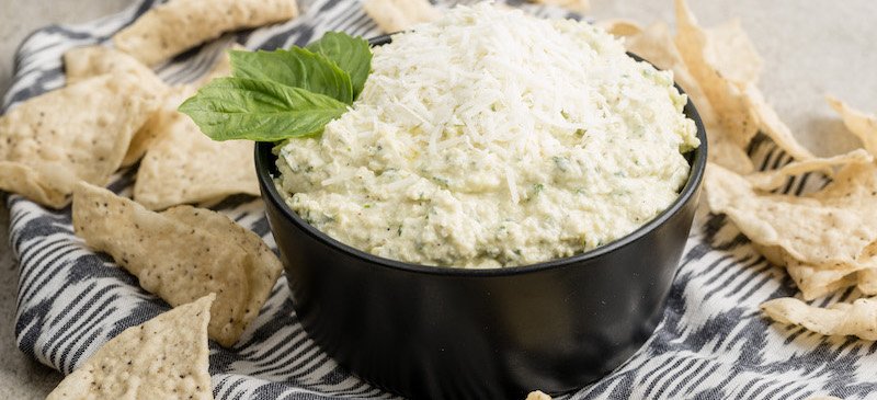 Goat cheese and artichoke dip - Dr. Axe