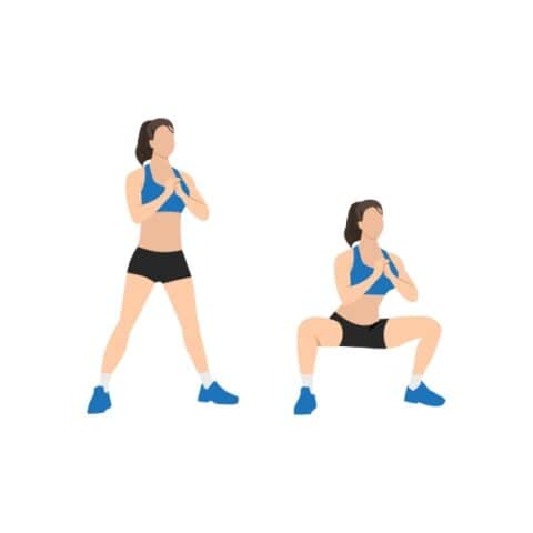 Sumo squat glute exercise