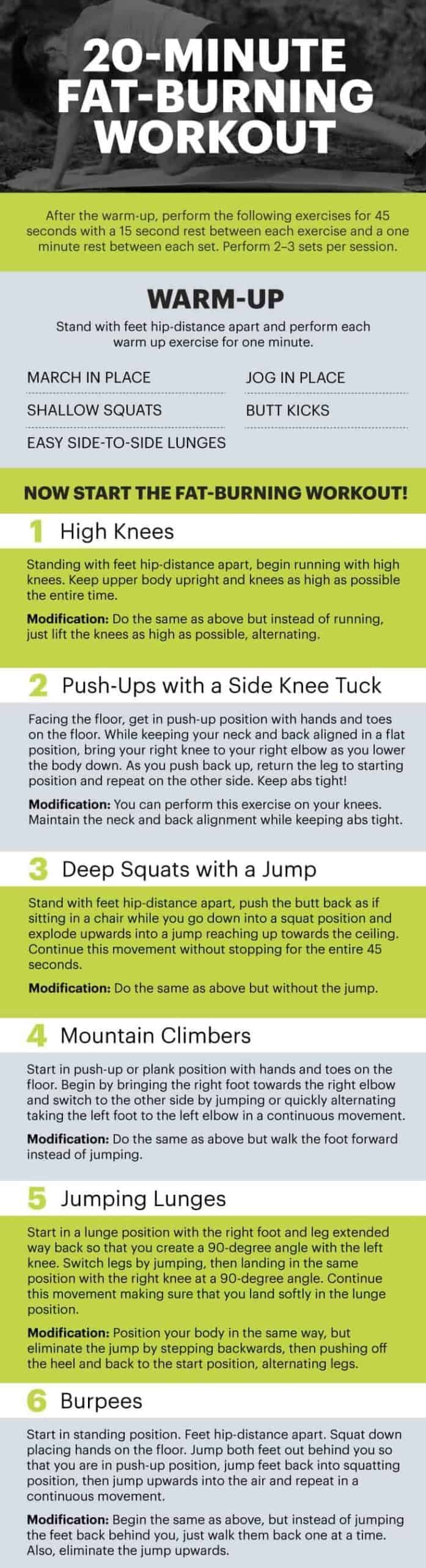 20-minute fat-burning workout
